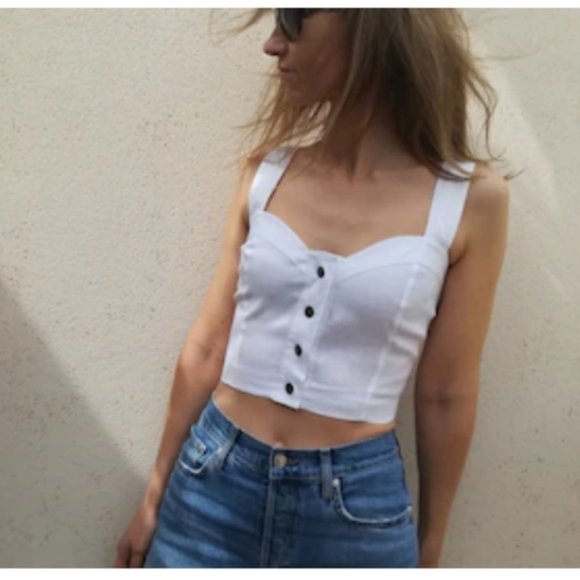 Gorgeous Linen Bustier style top - Picture 2 of 9